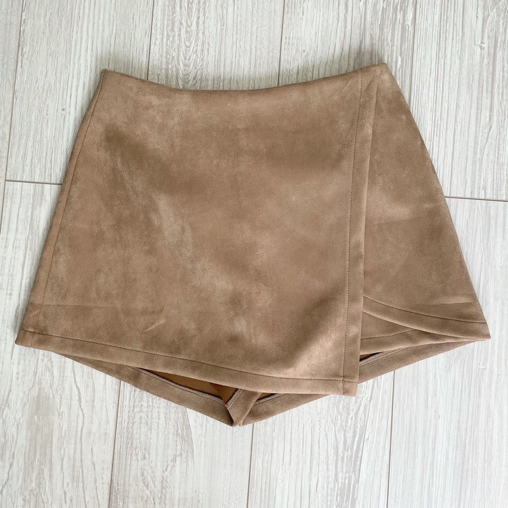 Suede Skort